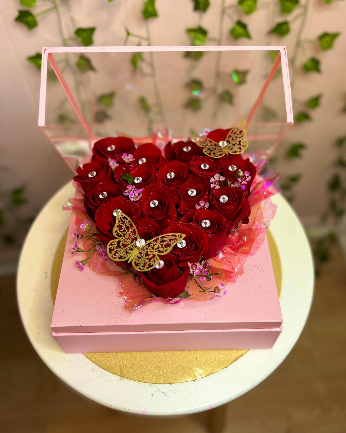 Heart Shadow Box - Pink